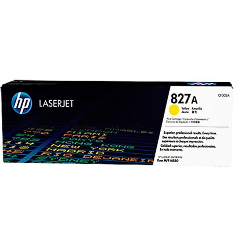 Cartucho Toner HP 827A Amarillo CF302A M880 y M880z