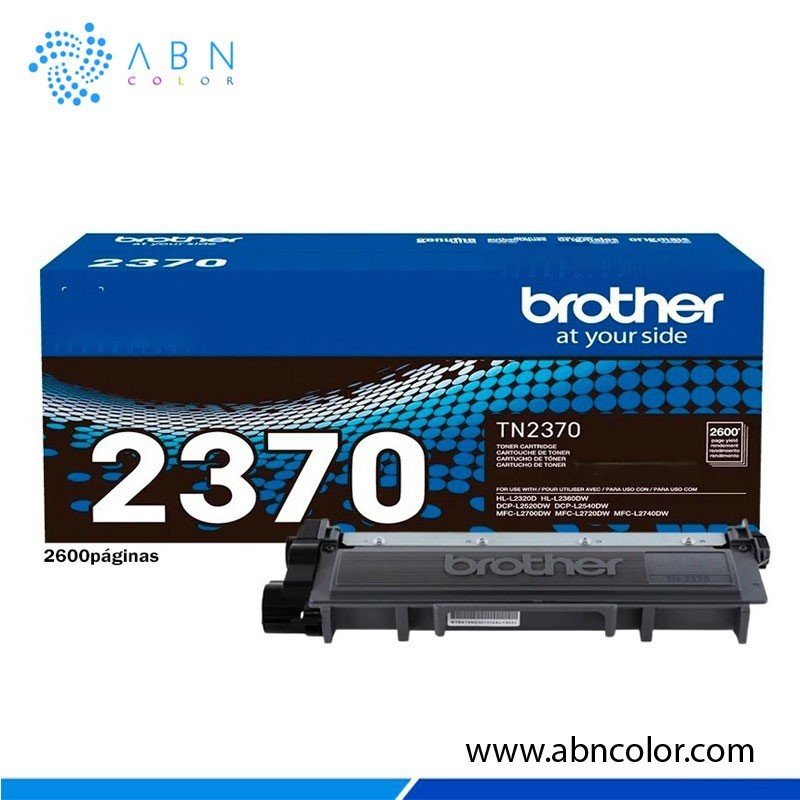 Tóner Brother TN-2370 Negro para DCP-L2540DW, L2520DW, L2740, ML2320DN