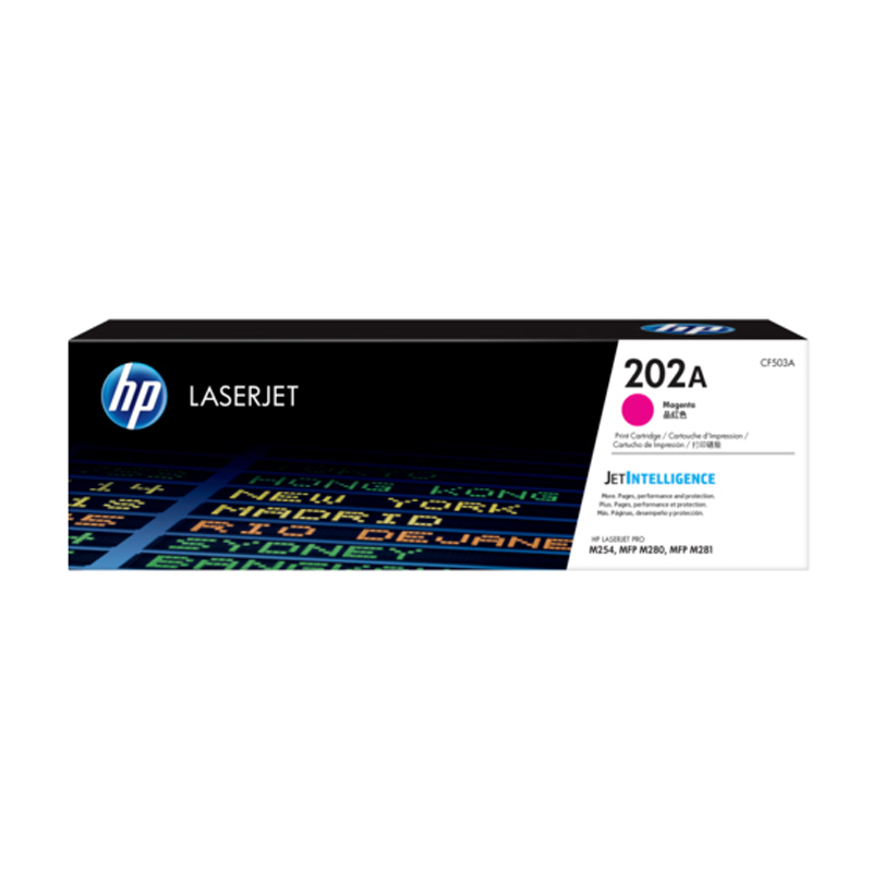 Toner Hp 202A CF503A Magenta para laserjetj pro M254 1,300 paginas