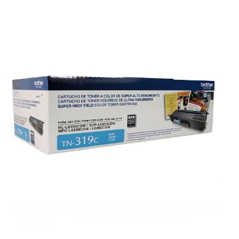 Tóner Brother TN319C Cyan Original para L8350 y L8600