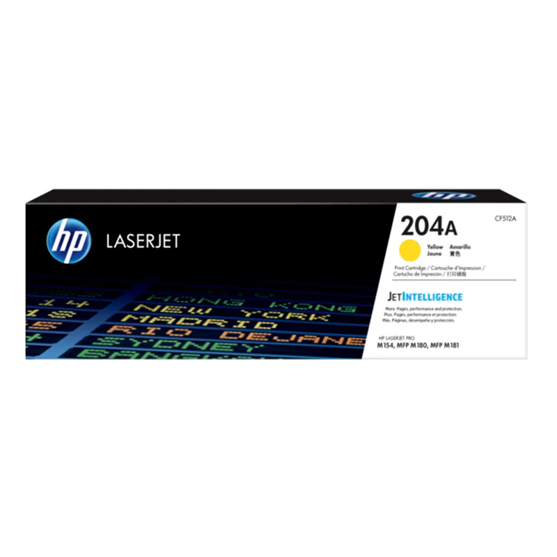 Toner HP 204A Amarillo Original CF512A Laserjet Pro mfp M180, M181, M154 El Mejor Precio