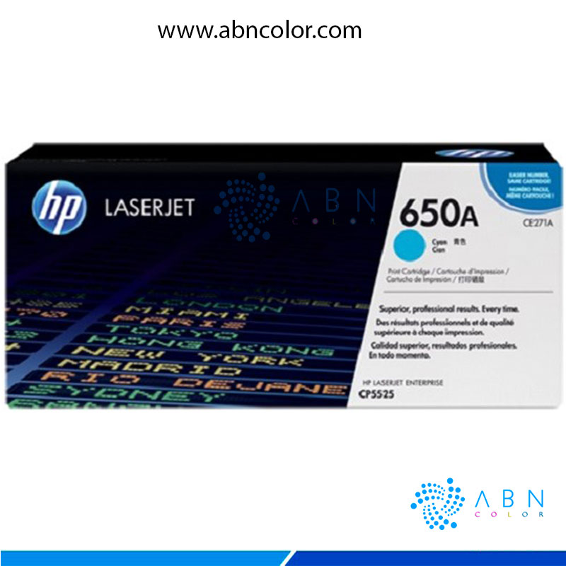 CE271A, TONER CP5525 M750, TÓNER HP 650A CIAN ORIGINAL