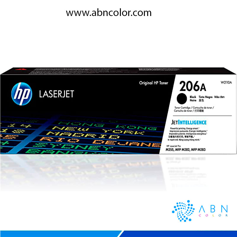 Toner HP 206A Negro Original W2110A HP Color LaserJet pro m283fdw m255dw El Mejor Precio