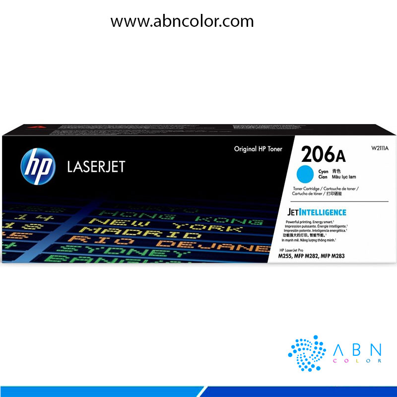 Toner HP 206A Cian Original W2111A HP Color LaserJet pro m283fdw m255dw El Mejor Precio