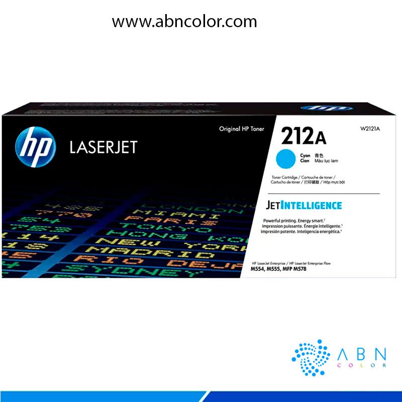 toner-hp-212A-Cian Toner HP 212A Cian Original, W2121A, HP Color LaserJet Enterprise, TONER MFP M578dn M555dn
