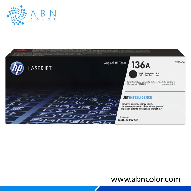 Tóner HP 136A Negro W1360A Para M211dw, M234dw, M209dw y MFP M234dwe