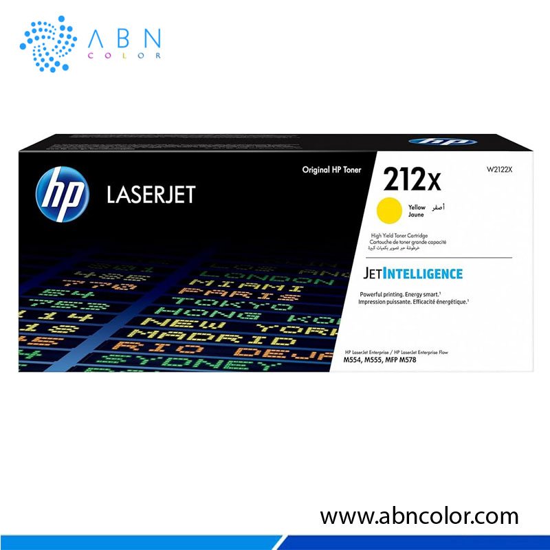 Toner HP 212X Amarillo W2122X Original para M578dn, M578c, M555dn, M554dn y M578z