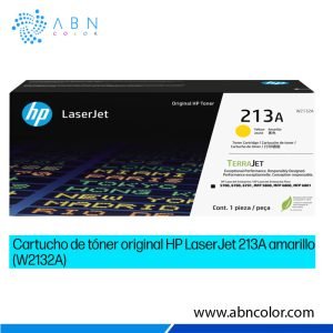Toner HP 213A Amarillo W2132A Original para 5800dn, 5700dn, 6700dn, 6800dn