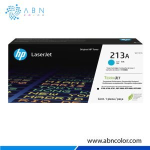 Toner HP 213A Cyan W2131A Original para 5800dn, 5700dn, 6700dn y 6800dn