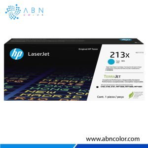 Toner HP 213X Cyan W2131X Original para 5800dn, 5700dn, 6700dn y 6800dn