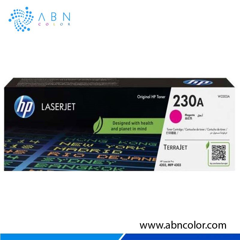 TONER-HP-230A-MAGENTA-ORIGINAL Toner HP 230A Magenta W2303A Original para Impresora 4203cdn, 4303fdn, 4203dn, 4203dw, 4303fdw