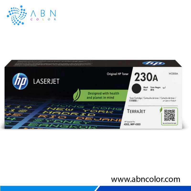 Tóner HP 230A Negro W2300A Original para Impresora 4203cdn, 4303fdn, 4203dn, 4203dw, 4303fdw