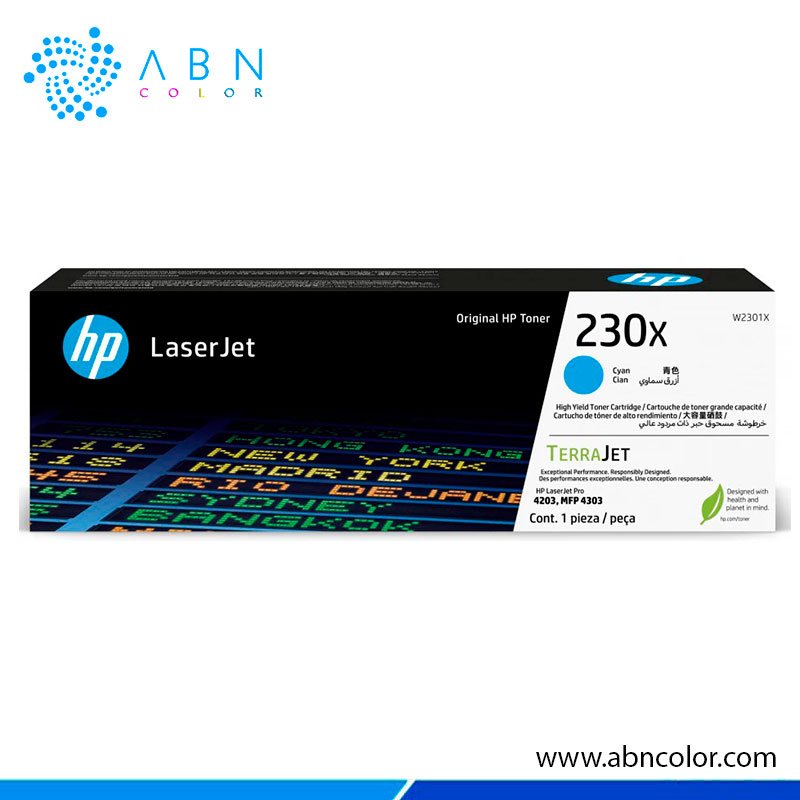 Toner HP 230X Cyan W2301X Original para Impresoras 4303fdw, 4203dw, 4203dn y Más