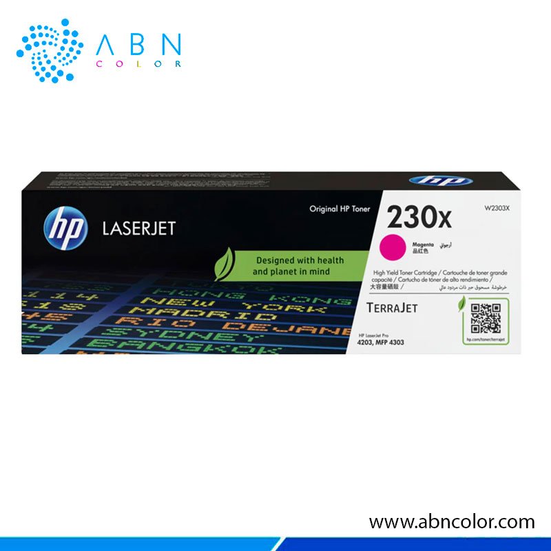 Toner HP 230X Magenta W2303X Original para Impresoras 4303fdw, 4203dw, 4203dn, 4303fdn y 4203cdn