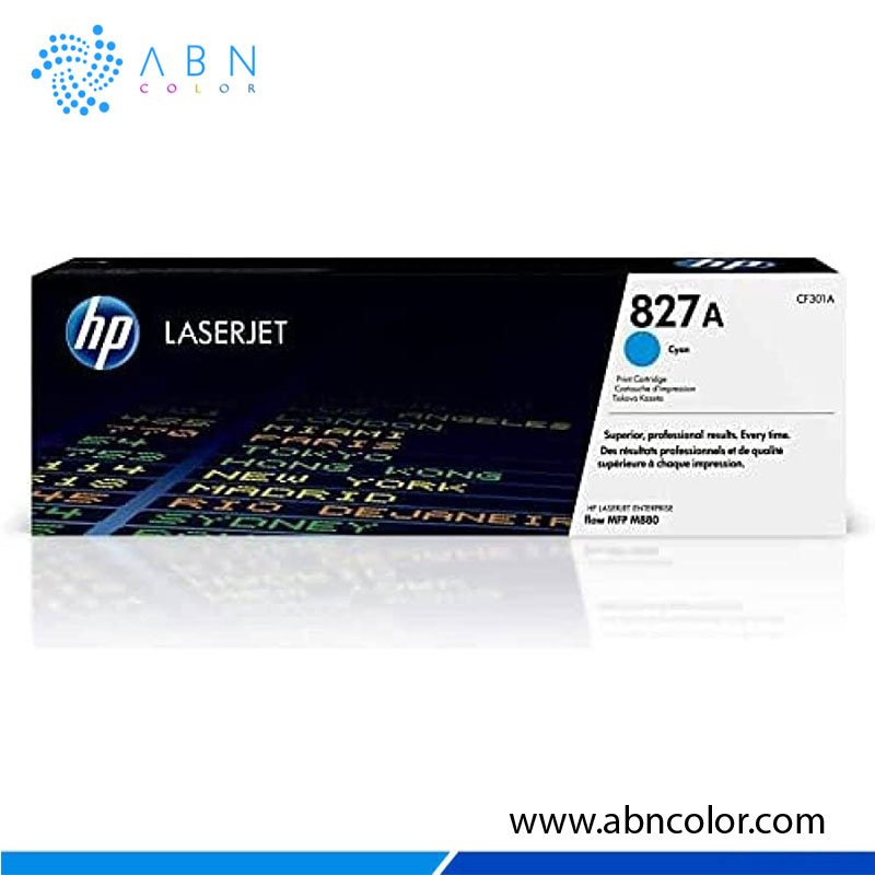 TONER-HP-827A-CYAN-ORIGINAL Toner HP 827A Cyan CF301A para M880z+NFC y M880z+