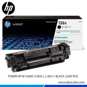 Tóner HP 136X Negro W1360X Para M211dw, M234dw, M209dw y MFP M234dwe