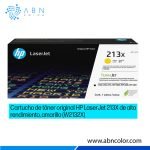 Toner HP 213X Amarillo W2132X Original para 5700dn, 5800dn, 6700dn y 6800dn