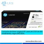 Toner HP 213X Negro W2130X Original para 5700dn, 5800dn, 6700dn y 6800dn