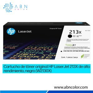 Toner HP 213X Negro W2130X Original para 5700dn, 5800dn, 6700dn y 6800dn