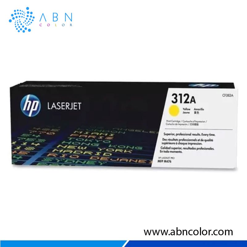 TONER-HP-312A-AMARILLO-ORIGINAL Toner HP 312A Amarillo CF382A Original para M476dn, M476dw y M476nw