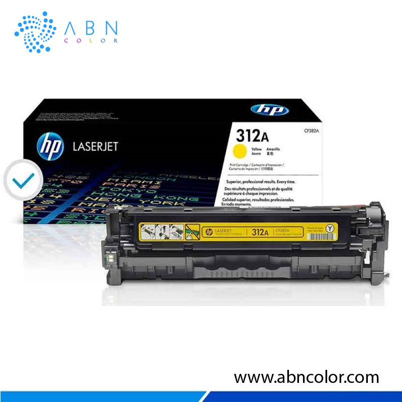 Toner HP 312A Amarillo CF382A Original para M476dn, M476dw y M476nw