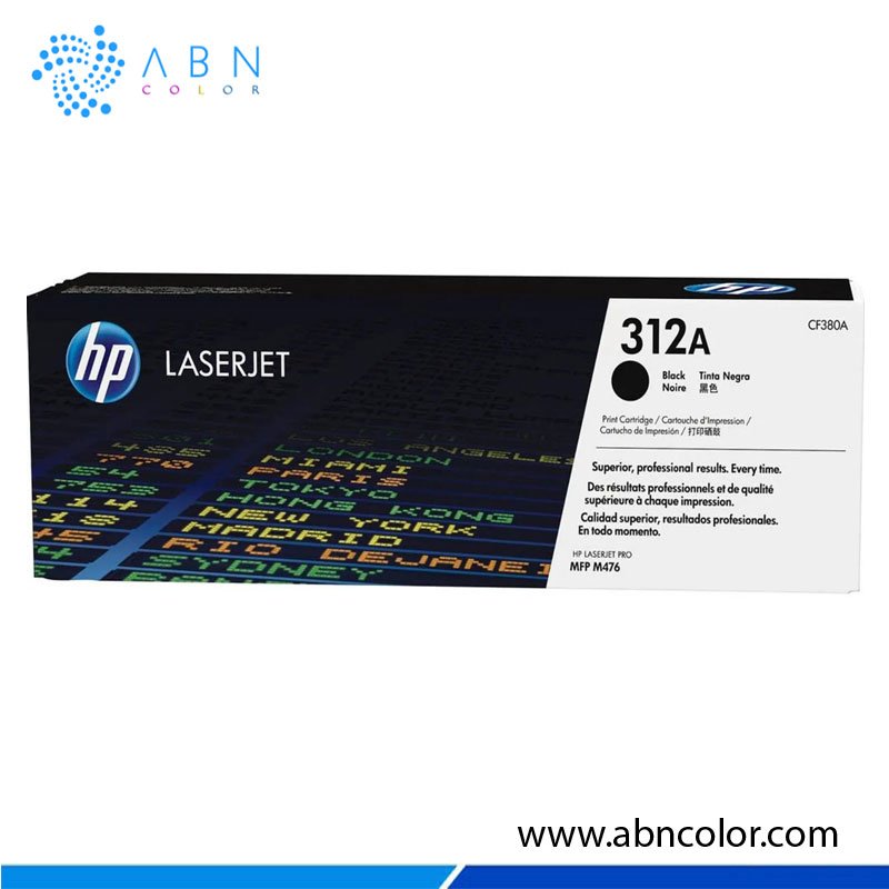 Toner HP 312A Negro CF380A Original para M476dn, M476dw y M476nw