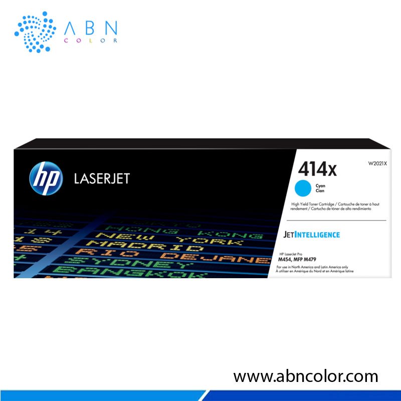 Toner HP 414X Cyan W2021X Original para M454dn, M479dw, M479fdn y M479fdw