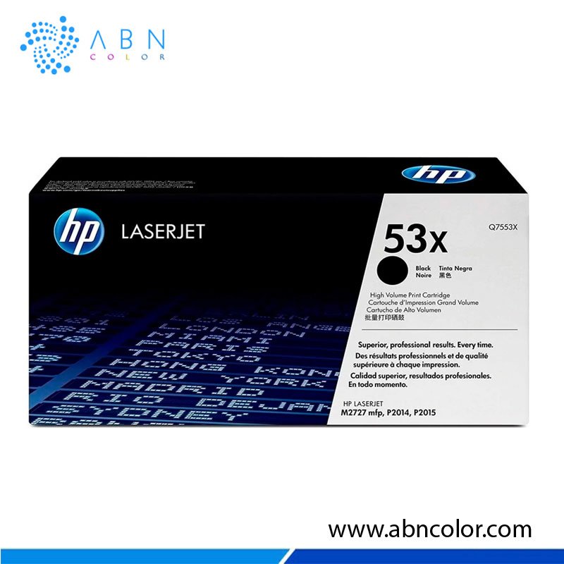 Toner HP 53X Negro Q7553X para M2727 y P2015N