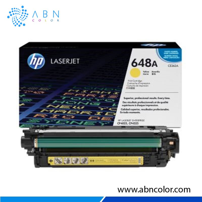Toner HP 648A Amarillo CE262A para CP4525 y CP4525xh