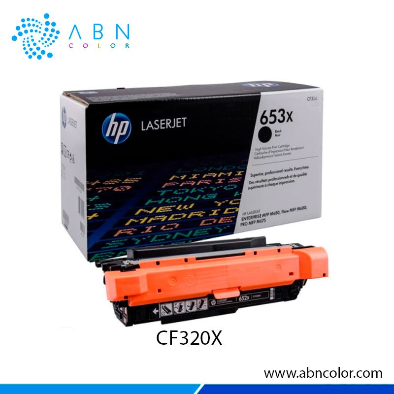 Toner HP 653X Negro CF320X para MFP M680dn y M680z