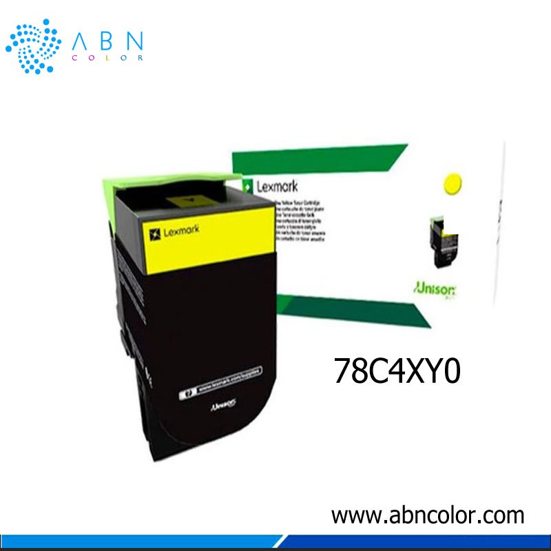 Toner Lexmark 78C4XY0 Amarillo CS622de y CS421dn