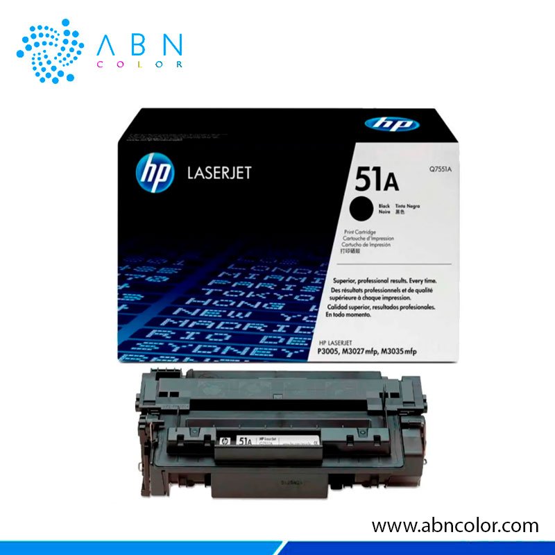 Toner HP 51A Negro Q7551A MFP M3027, MFP M3035