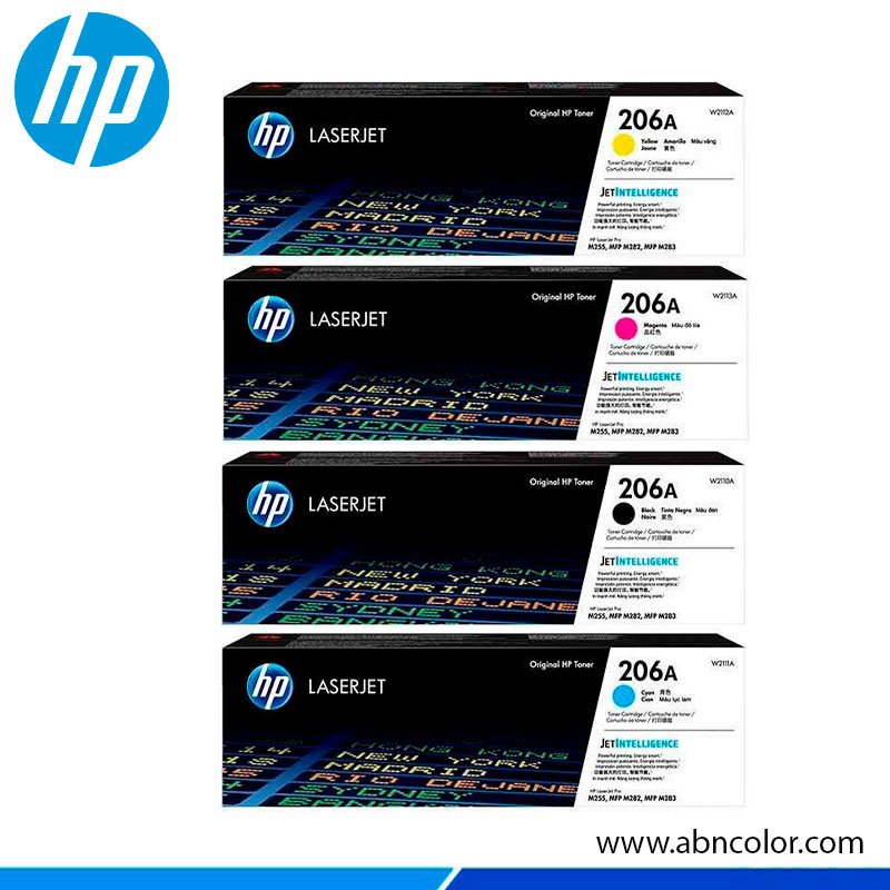 TONER-HP-206A-4-COLORES Toner HP M283fdw M255dw M283cdw | 206A