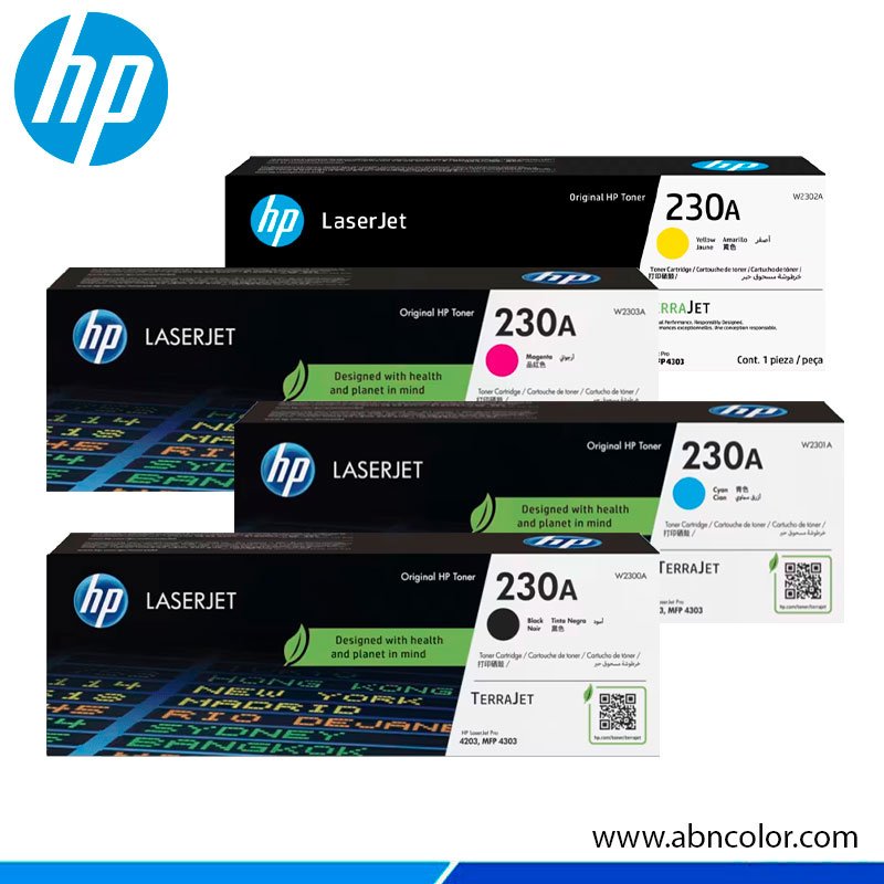 TONER-HP-230A-4-COLORES-ORIGINALES Toner HP 4203cdn 4303fdn 4203dn 4203dw | 230A