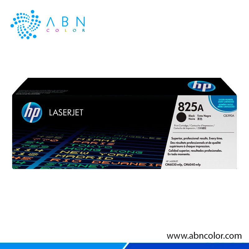 Toner HP 825A Negro CB390A | CM6030, CP6015 y CM6040