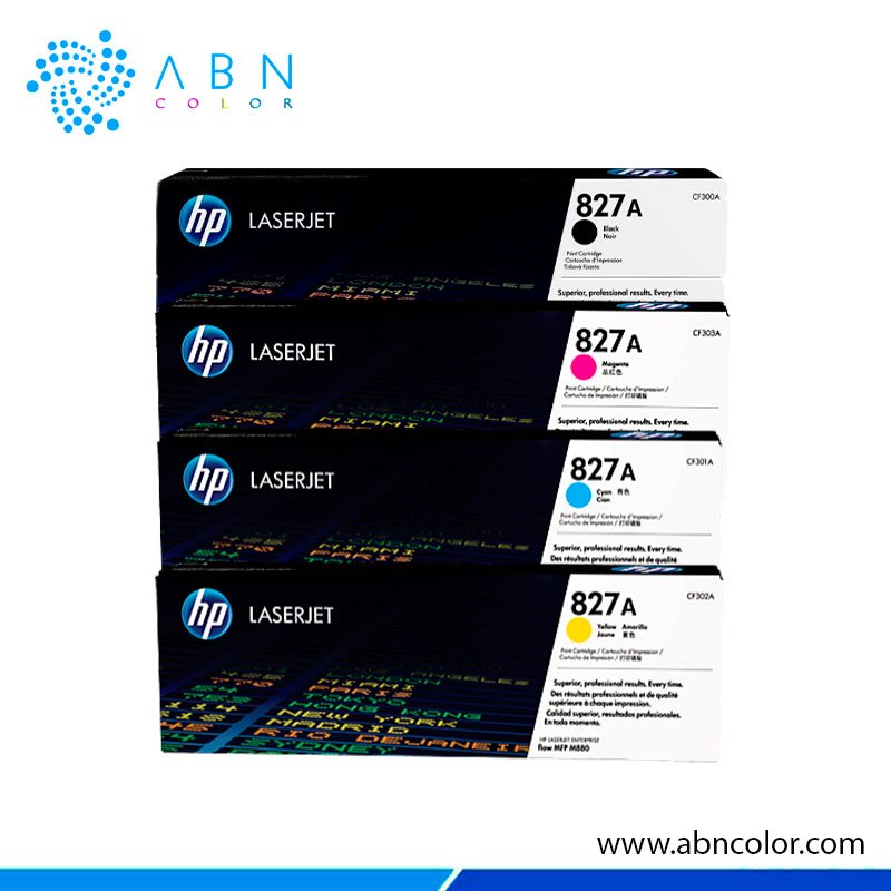 TONER-HP-827A-4-COLORES Toner HP MFP M880zNFC MFP M880z | 827A