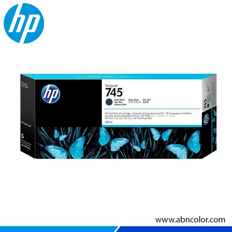 Tinta HP 745 F9K05A Negro Matte Z5600, Z2600