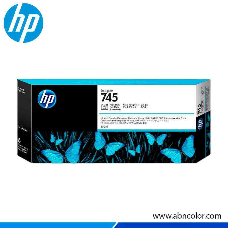 Tinta HP 745 F9K04A Negro fotográfico Z5600