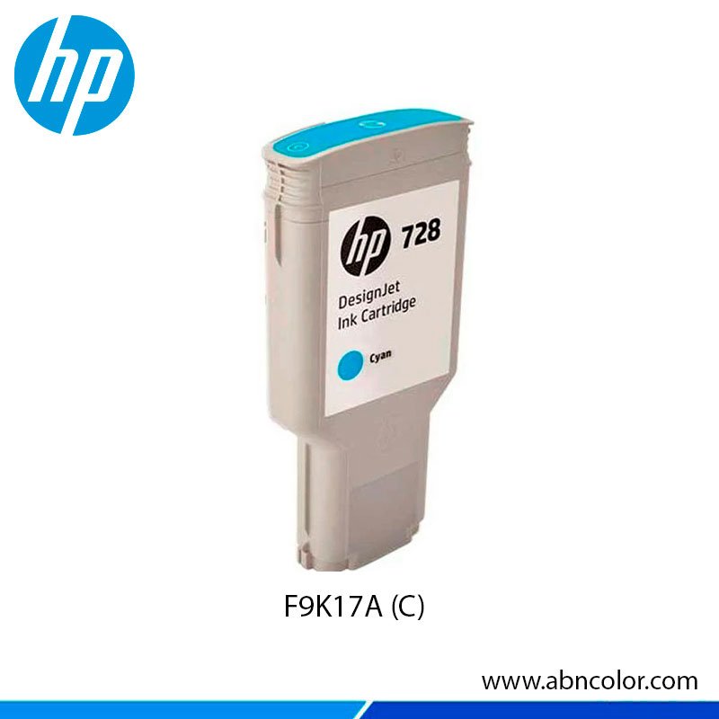 Tinta HP 728 F9K17A Cyan MFP T830, T730