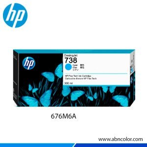 Tinta HP 738 676M6A Cyan 300ML MFP T850, T950