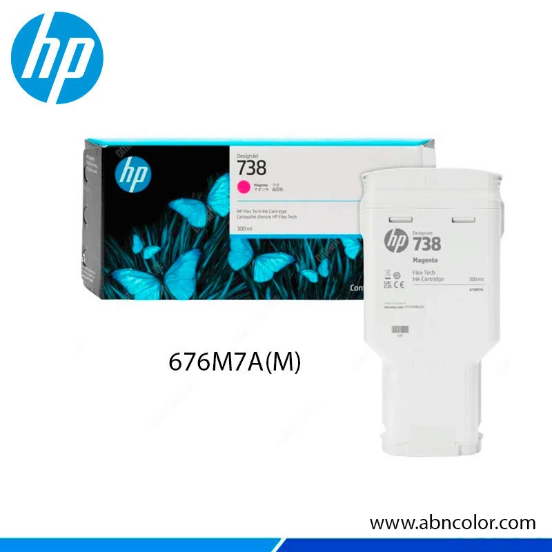 Tinta HP 738 676M7A Magenta 300ML MFP T850