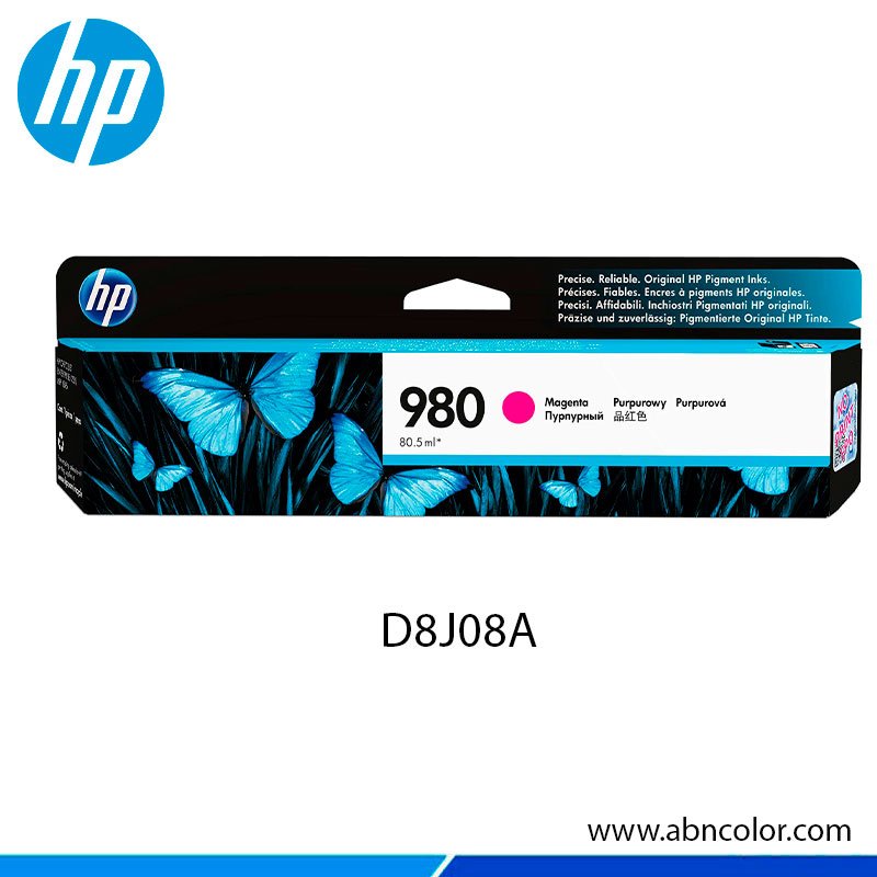 Tinta HP 980 D8J08A Magenta MFP M585DN, M585Z