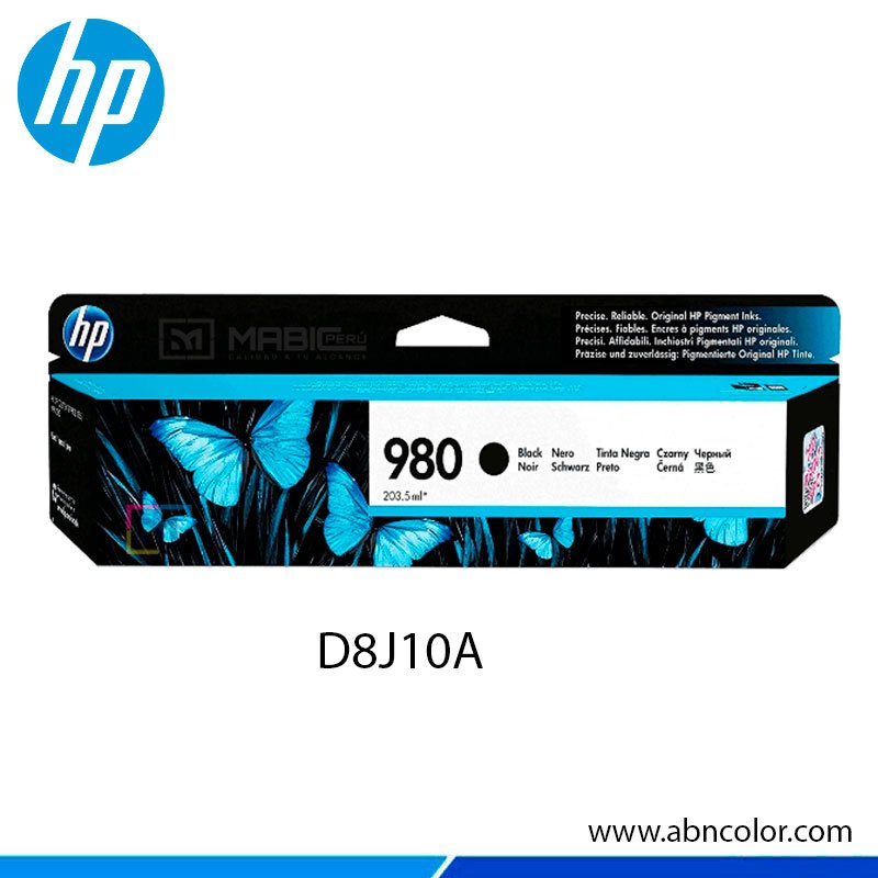 Tinta HP 980 D8J10A Negro MFP M585DN, M585Z